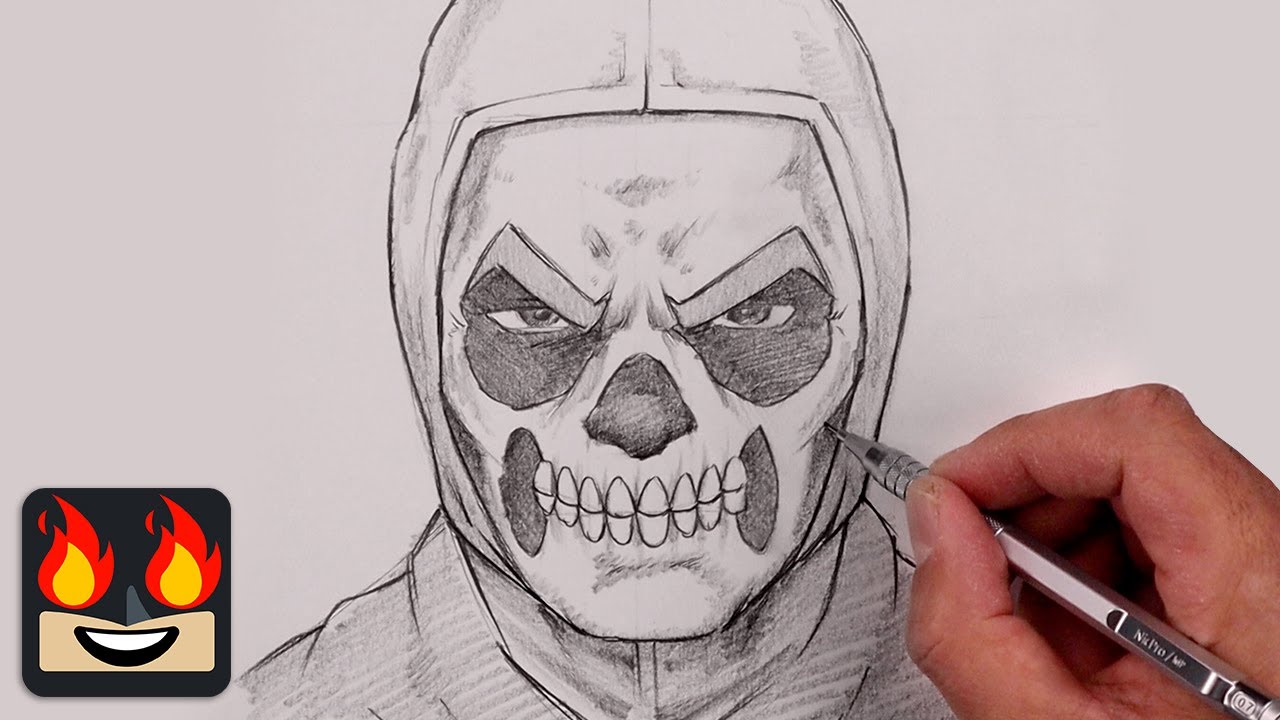 How To Draw Skull Trooper | Fortnite OG