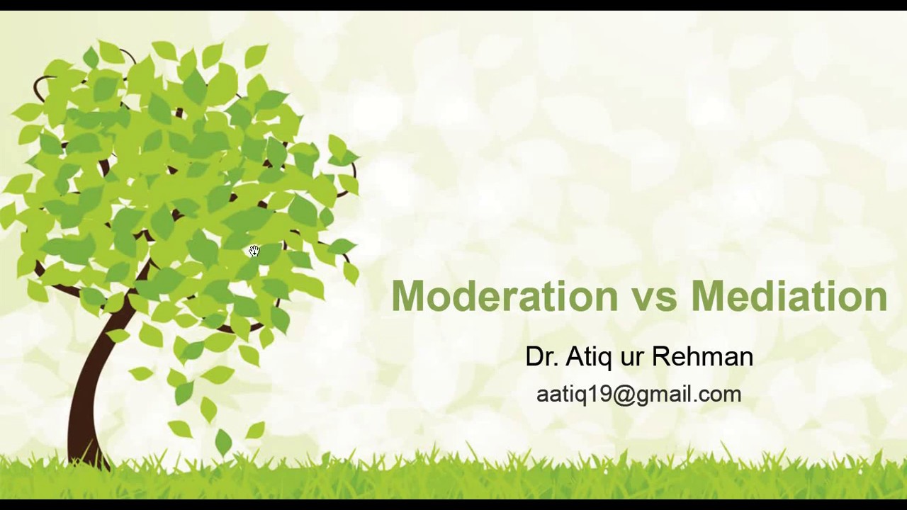 Mediator vs moderator