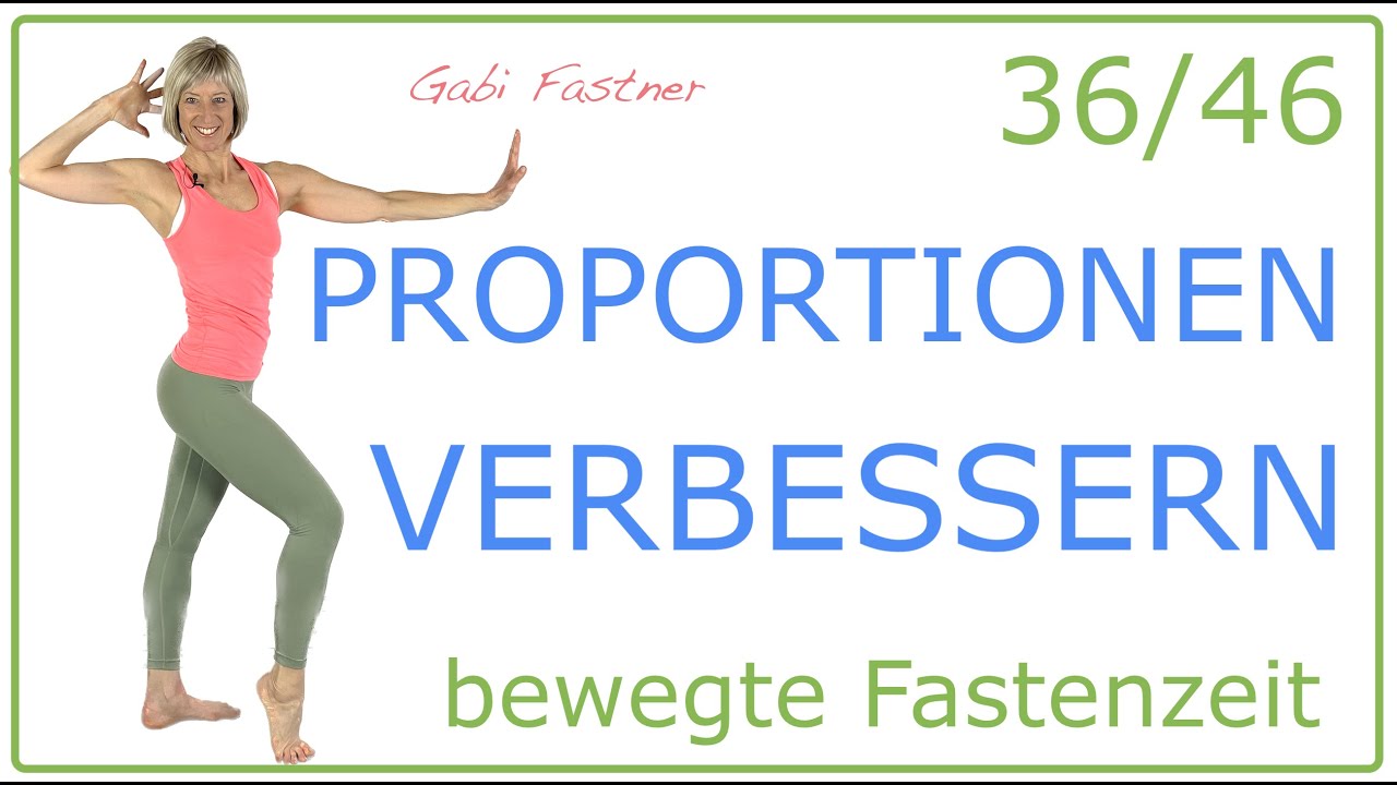 36/46📍20 min. Proportionen verbessern | Oberschenkel, Taille, Schultern | ohne Geräte, im Stehen