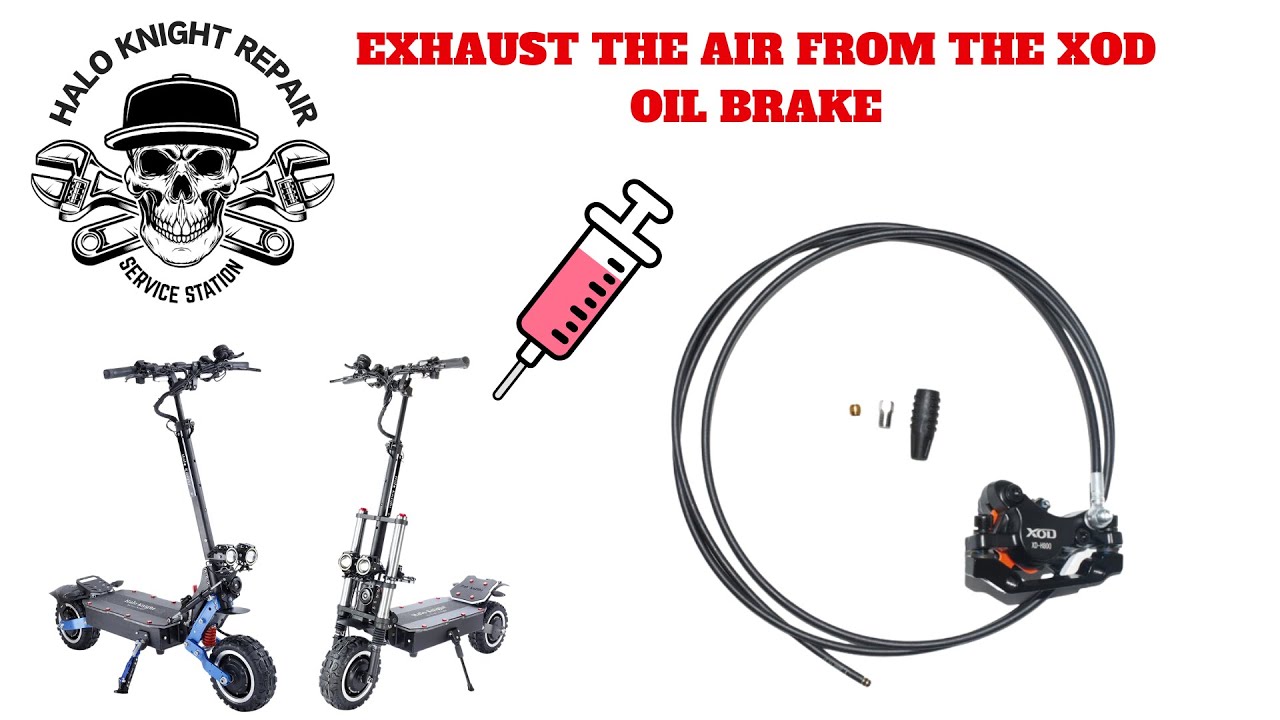 Bleed the air from the XOD hydraulic brakes