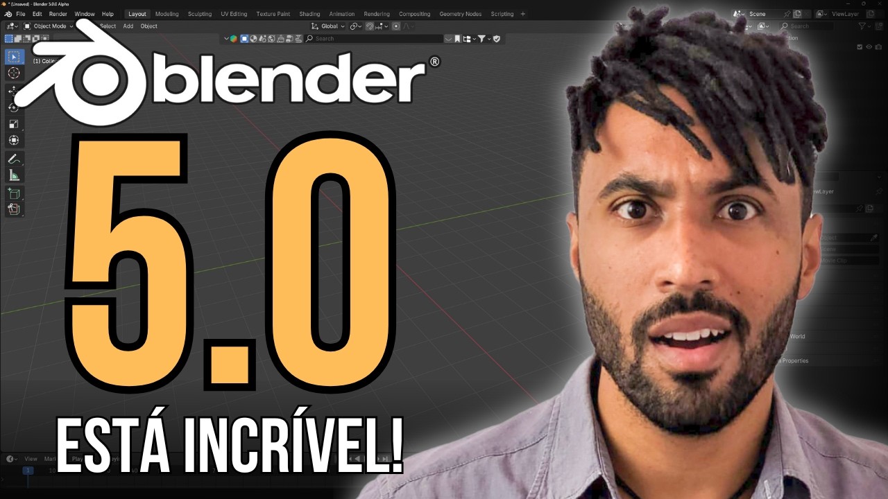 🔴Blender 5.0 - MUDANÇAS INACREDITÁVEIS