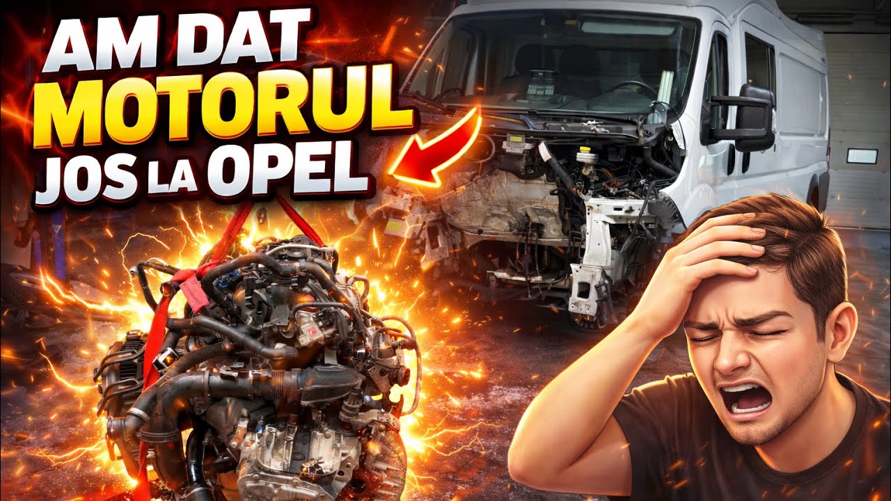👉 Nu E Ușor Să Fii Mecanic în Germania… Motor Dat Jos la Opel! 🔧🇩🇪