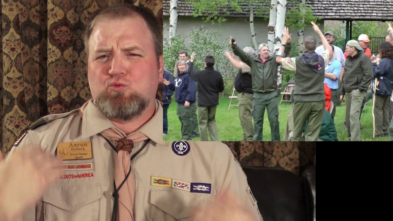 Deaf Woodbadge leader training for adult Scouters - 2018 advisory