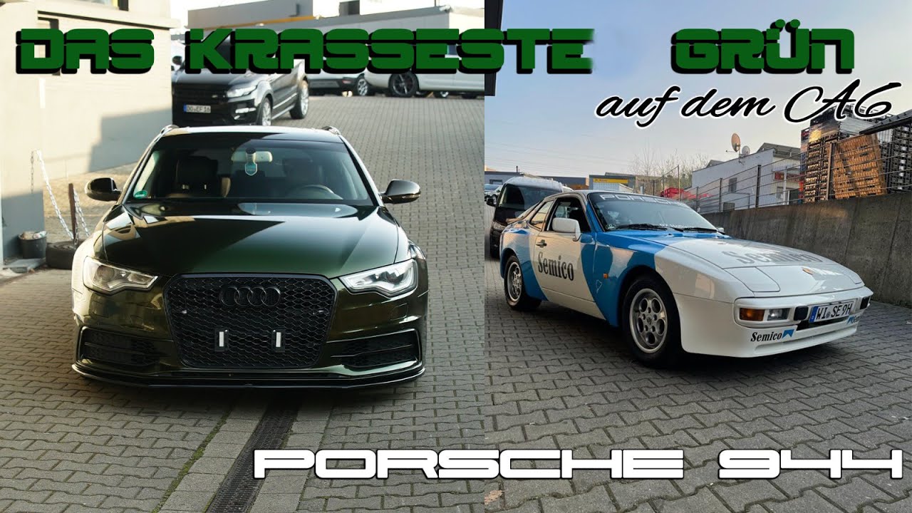 Heftigste Grün aller Zeiten auf dem Audi A6 | Porsche 944 | Tesla Model 3 |  Enjoy Fahrzeugfolierung