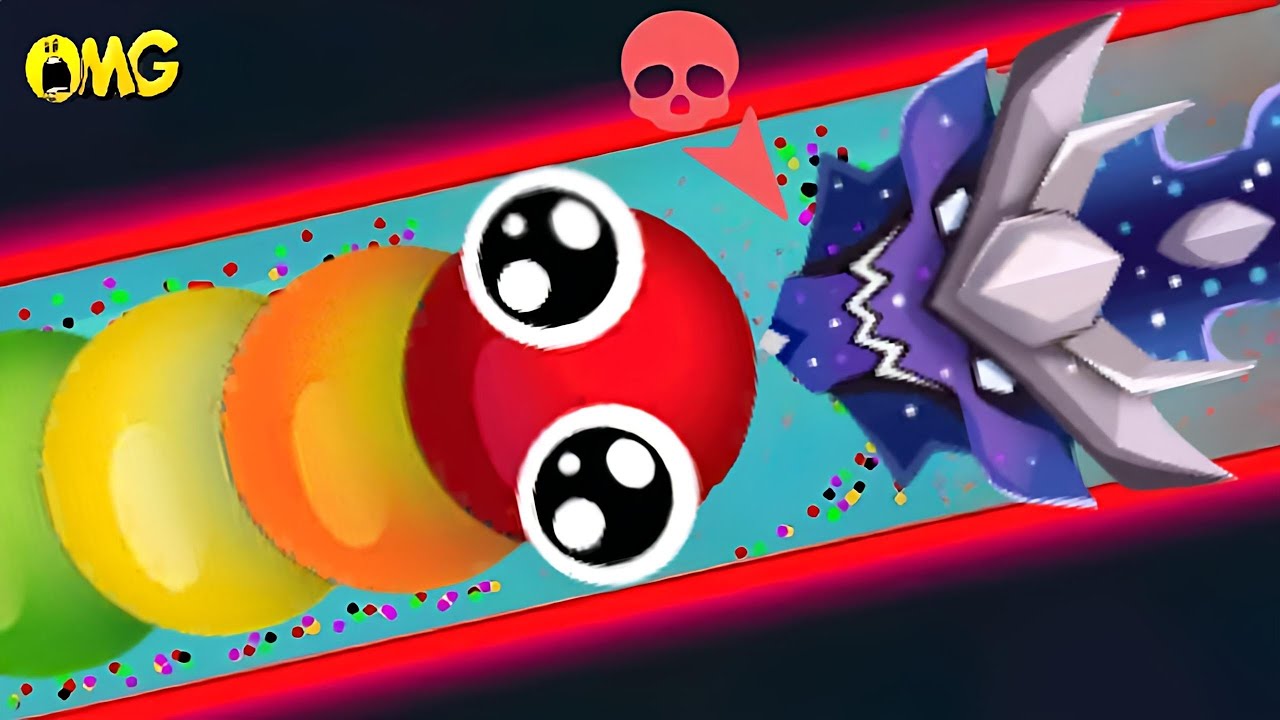 snake.io🐍Rainbow snake skin🐍Rainbow snake party,Zero to Hero gameplay Snake Struggle