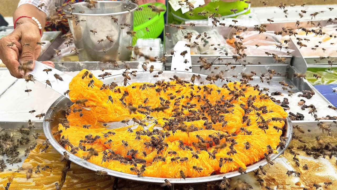 Shocking but Sweet Bee Bread - Thai Street Food