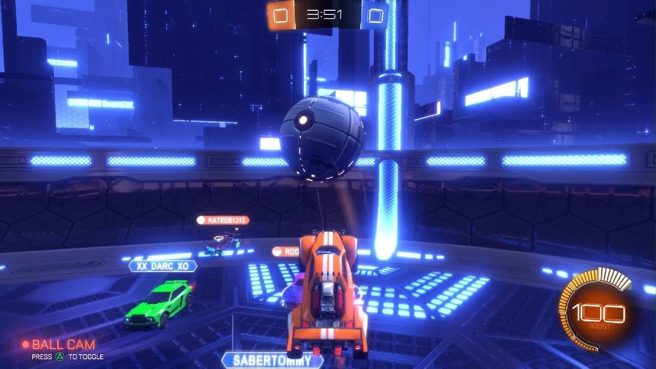 Playing dropshot game mode in Rocket League