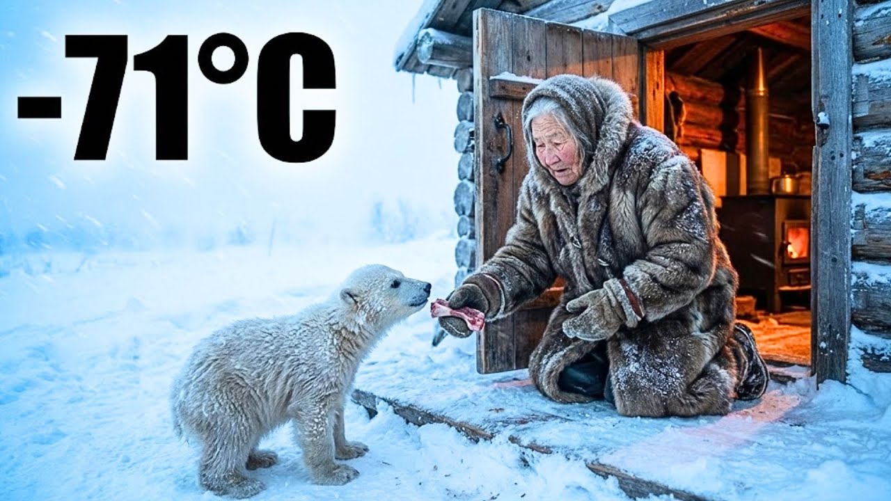 A Knock at the Door: 90-Year-Old Widow Saves a Starving Polar Bear Cub at –71°C