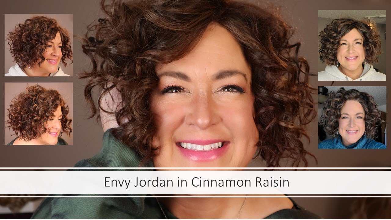 Envy JORDAN Wig Review in the color Cinnamon Raisin | CURLY HAIR! NEW STYLE for 2021!
