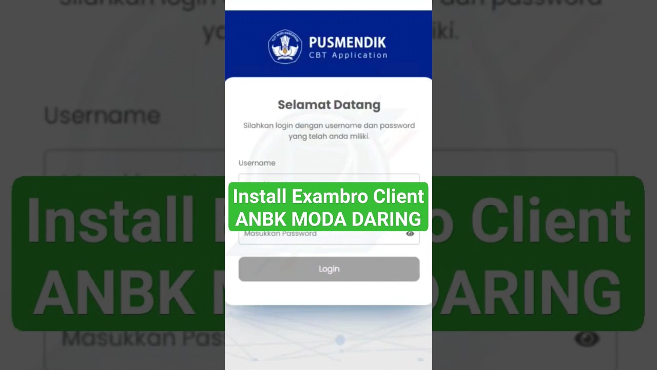 Install Exambro Client ANBK DARING
