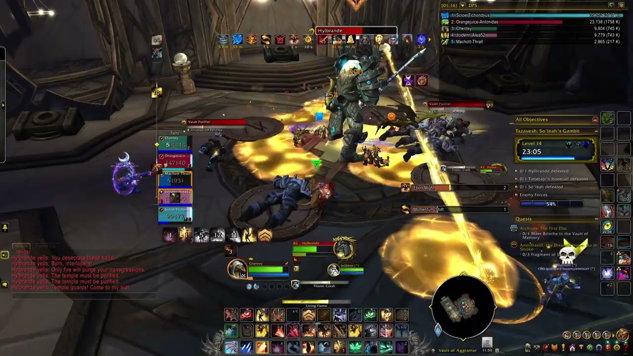 WoW Midnight pre-patch scalecommander augmentation evoker pve Tazavesh: So'leah's Gambit Mythic +14