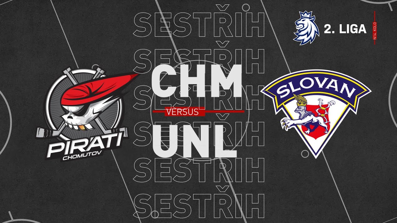 SESTŘIH 14. kolo nadstavy 2. ligy: Piráti Chomutov vs HC Slovan Ústečtí Lvi 6:1