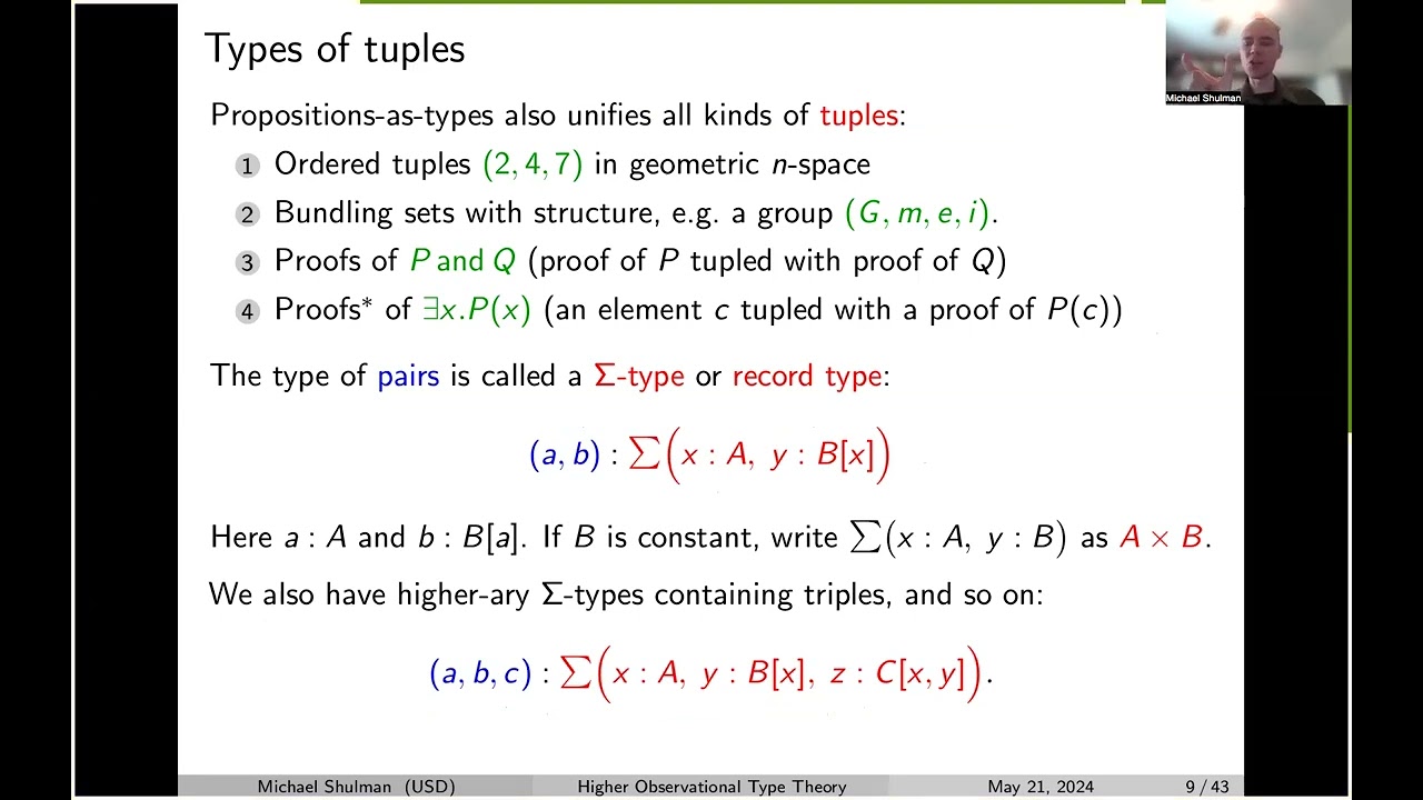 Michael Shulman - Higher Observational Type Theory