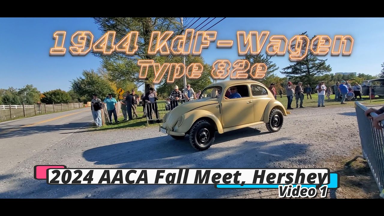 1944 Kdf Wagen Type 82e, осенняя встреча AACA 2024, автосалон в Херши #vwbug #kdf #vwtype1 #volks...