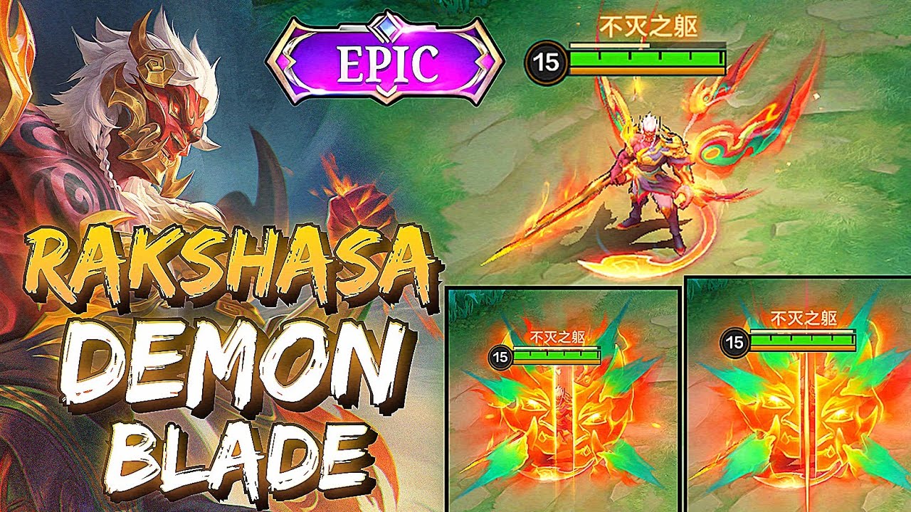 Argus Rakshasa Ghost Blade Epic Skin Full Gameplay ~ Mobile Legends CN