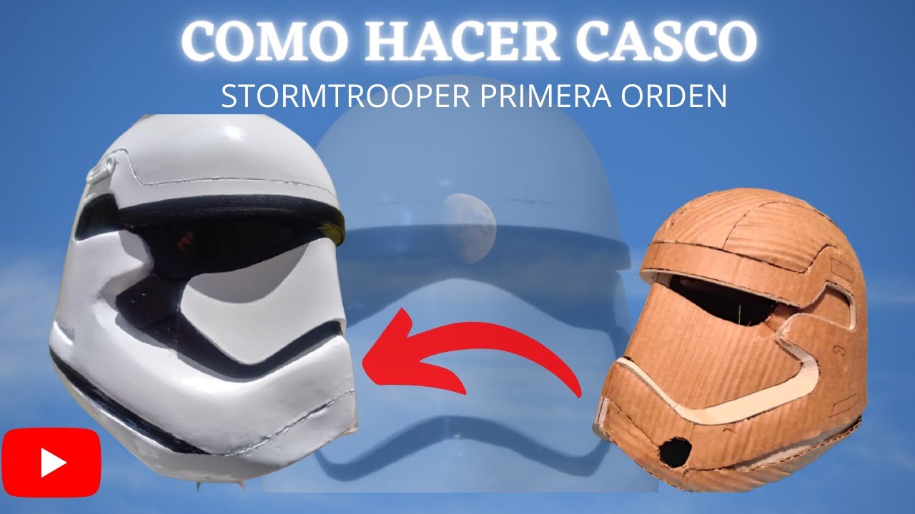 como hacer el casco  PRIMERA ORDE DE STAR WARS , HOW TO MAKE THE FIRST ORDER STORMTROOPER HELMET