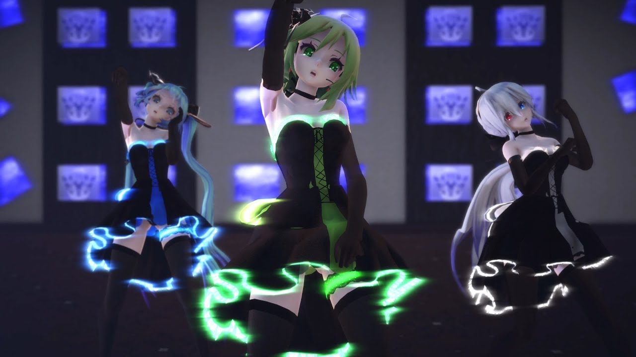 【MMD】「ECHO」 - Gumi,Haku,Miku 【4K UHD】