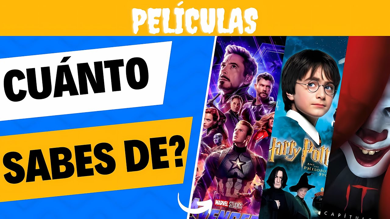 &iquest;Cu&aacute;nto Sabes de PEL&Iacute;CULAS?🤔🎬🍿 - Test de 40 Preguntas + Bonus - CreaQuiz Trivia