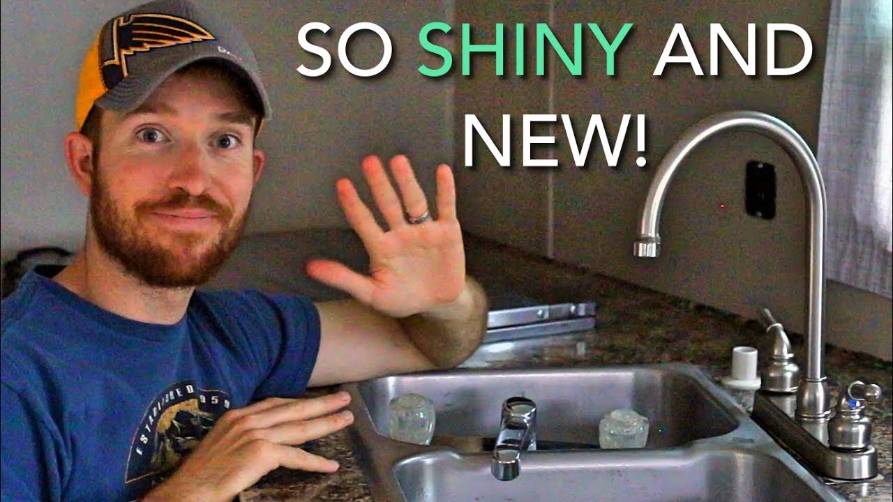 Installing an RV Kitchen Faucet Replacement + Freshwater Modifications