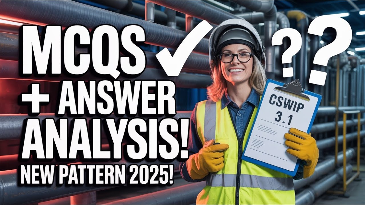 Pass the CSWIP 3.1 Exam! 🚀 Leading MCQs with Expert Breakdown 4