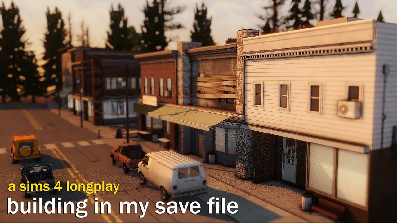 relax while i build in my small town save file | a sims 4 longplay
