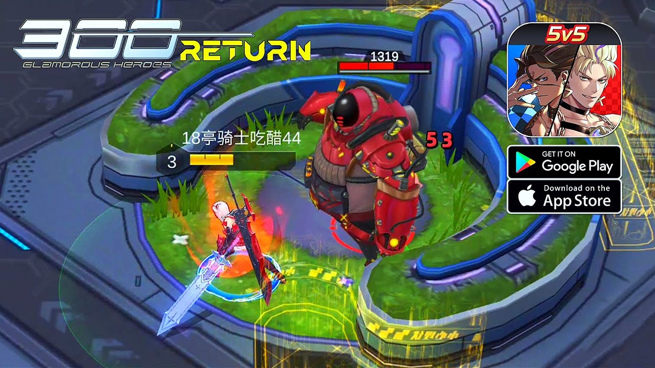 300 Glamorous Heroes: RETURN - Remaster MOBA Gameplay (Android/IOS)