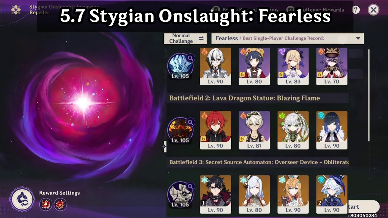 Arlecchino + Diluc + Wriothesley | 5.7 Stygian Onslaught: Fearless | Genshin Impact