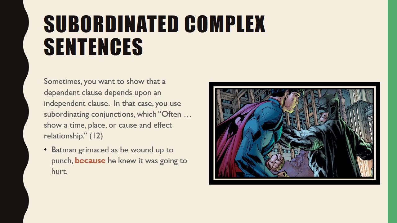 English Essentials Lesson 4   Complex Sentences