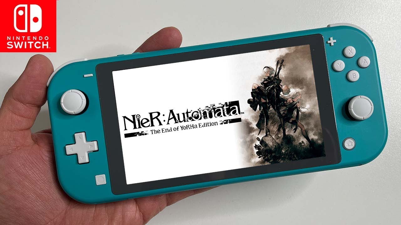 NieR: Automata - Nintendo Switch LITE Gameplay and Unboxing