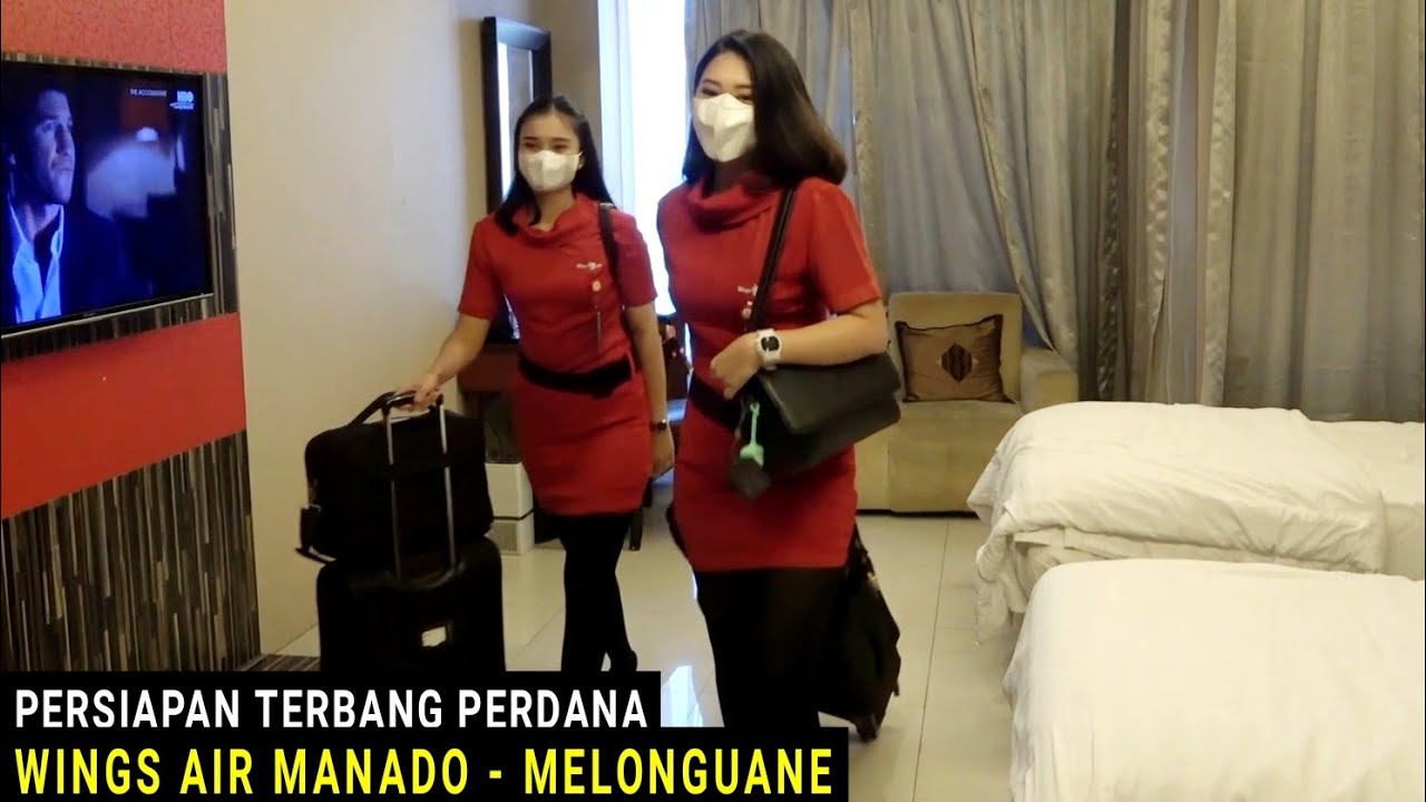 Terbang Perdana, Intip Pesiapan Pramugari Cantik Wings Air di Rute Manado - Melanguane Talaud