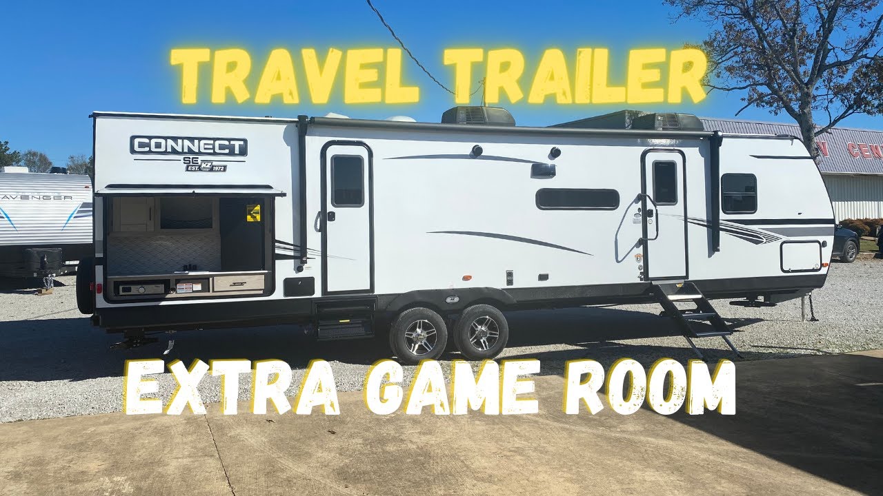 Travel trailer with game table in bunk house! Must See! Camper Tours