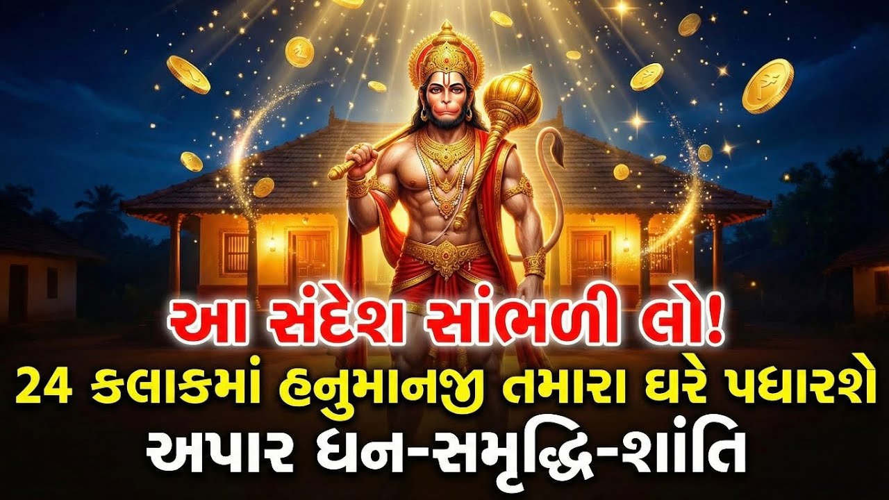 આ સંદેશ સાંભળી લો... 24 કલાકમાં હનુમાનજી તમારા ઘરે પધારશે! 💥 અપાર ધન-સમૃદ્ધિ-શાંતિનો વરસાદ#hanumanji
