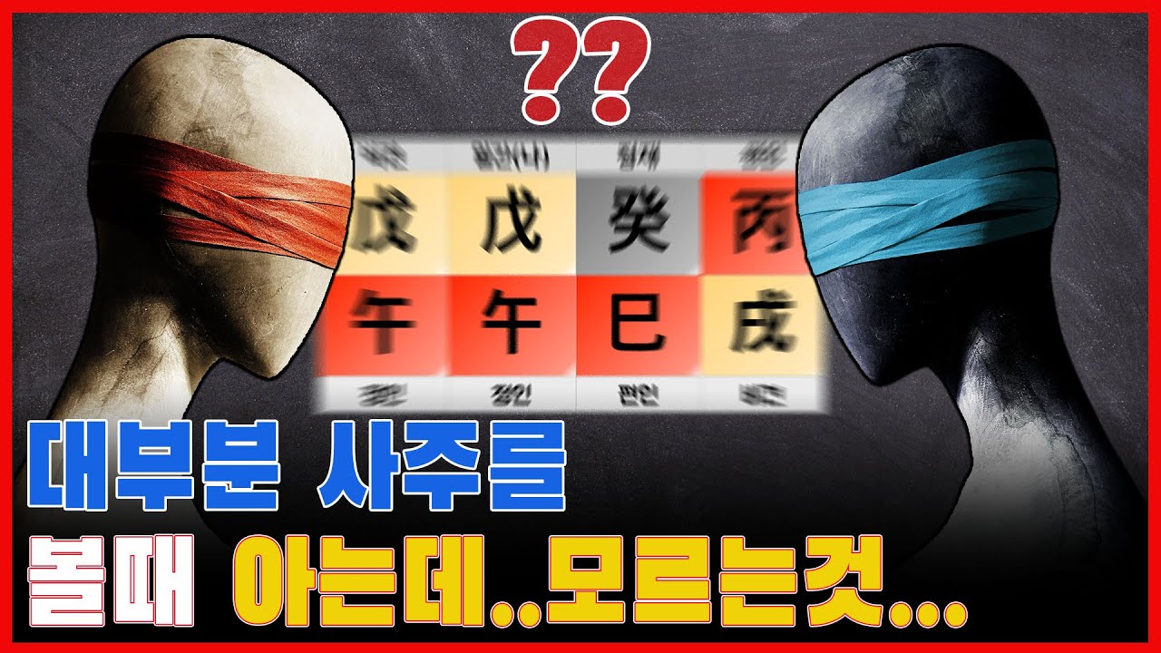 사주를 공부해도 해석이 안된다면 이걸 알지만 제대로 몰라서입니다(사주 입문자 필수시청/편인격)