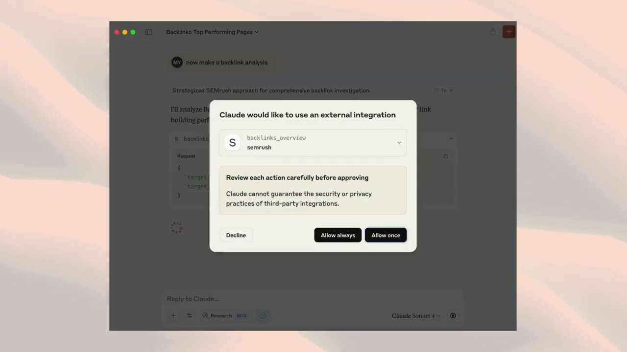 Semrush MCP In Action