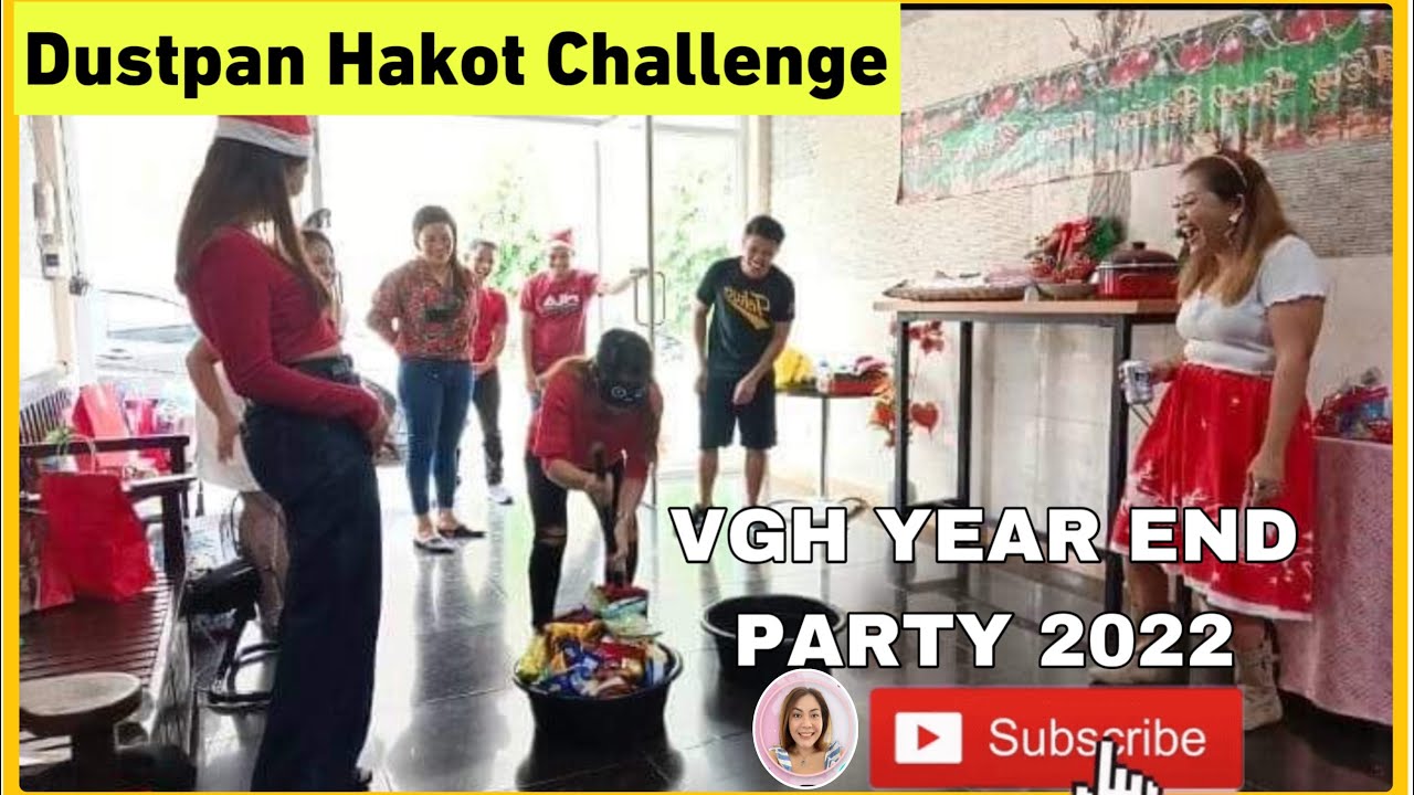 DUSTPAN HAKOT CHALLENGE | Christmas Party Parlor Game