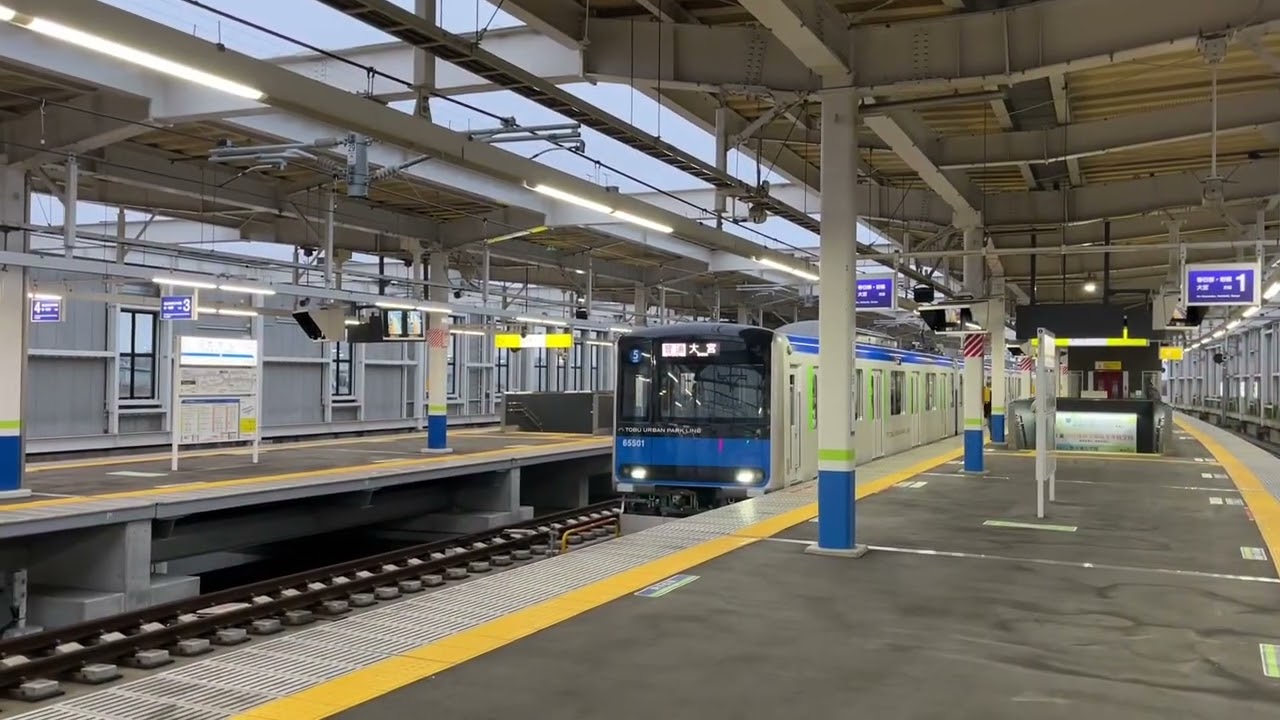 5両化した東武60000系　東武野田線野田市駅