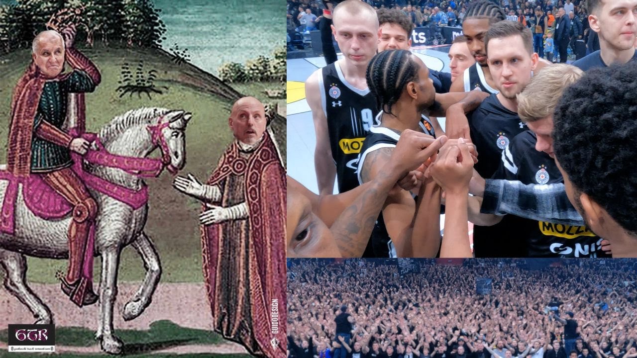 Grobari Navijanje na Partizan - Monako 5.12.2023. @euroleague