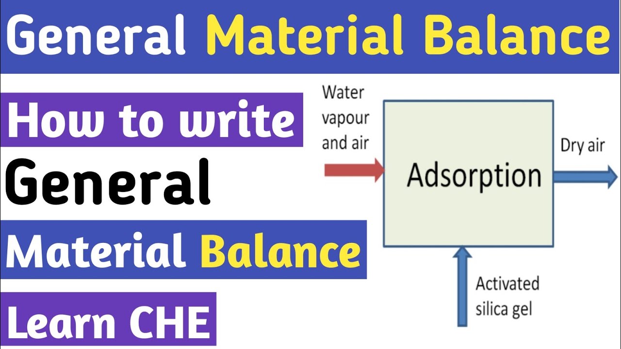 General Material/Mass Balance Equation | How do you Write General Material/Mass Balance Equation?