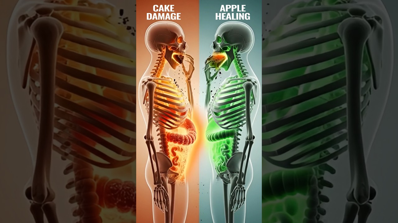 Cake vs Apple | See What Happens #health #humanbody #science #facts
