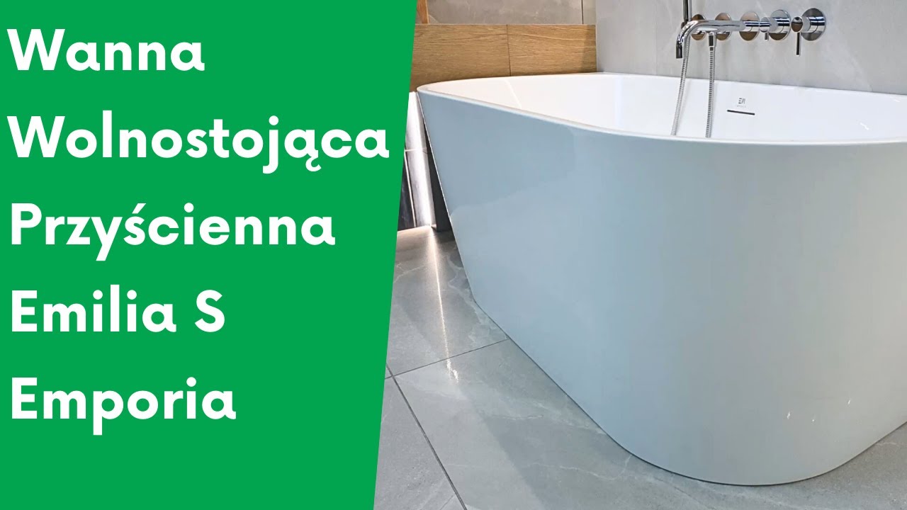 Wanna wolnostojąca przyścienna Emilia 170x80 cm Emporia | VIVERTO