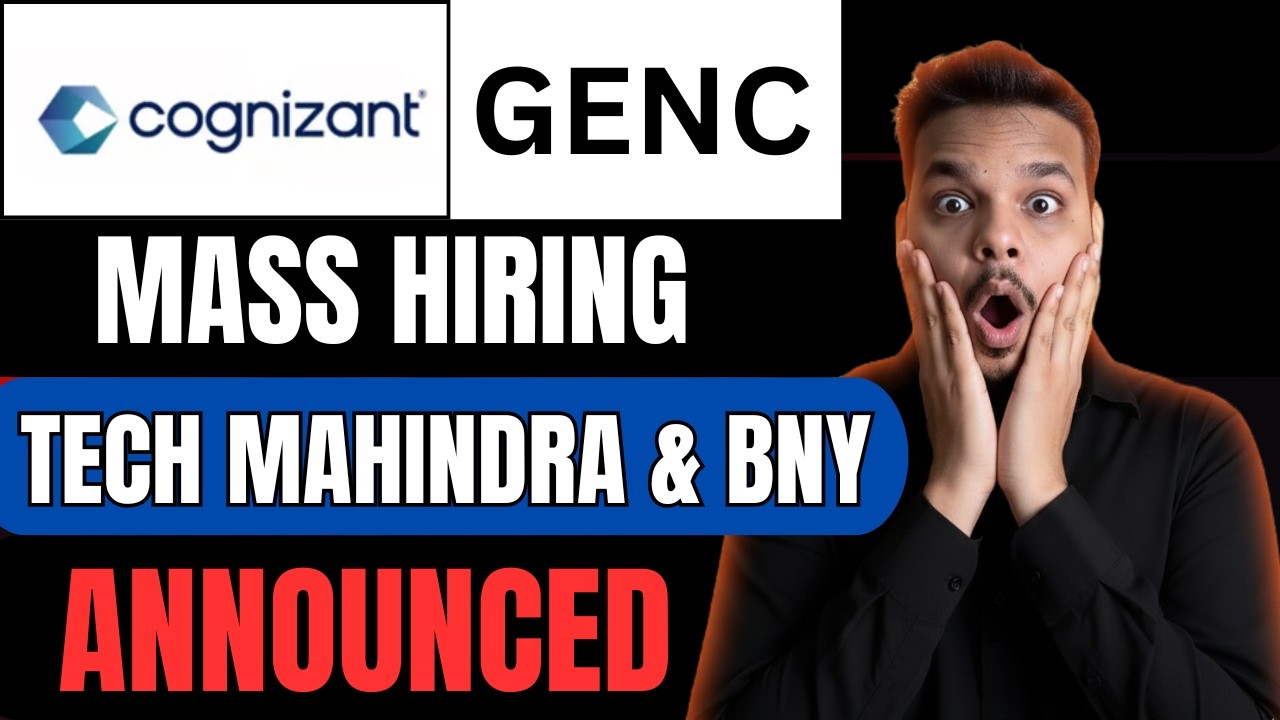 Finally Mass Hiring Announced | Cognizant genC, Tech Mahindra , Cyntexa | off Campus Job Drives