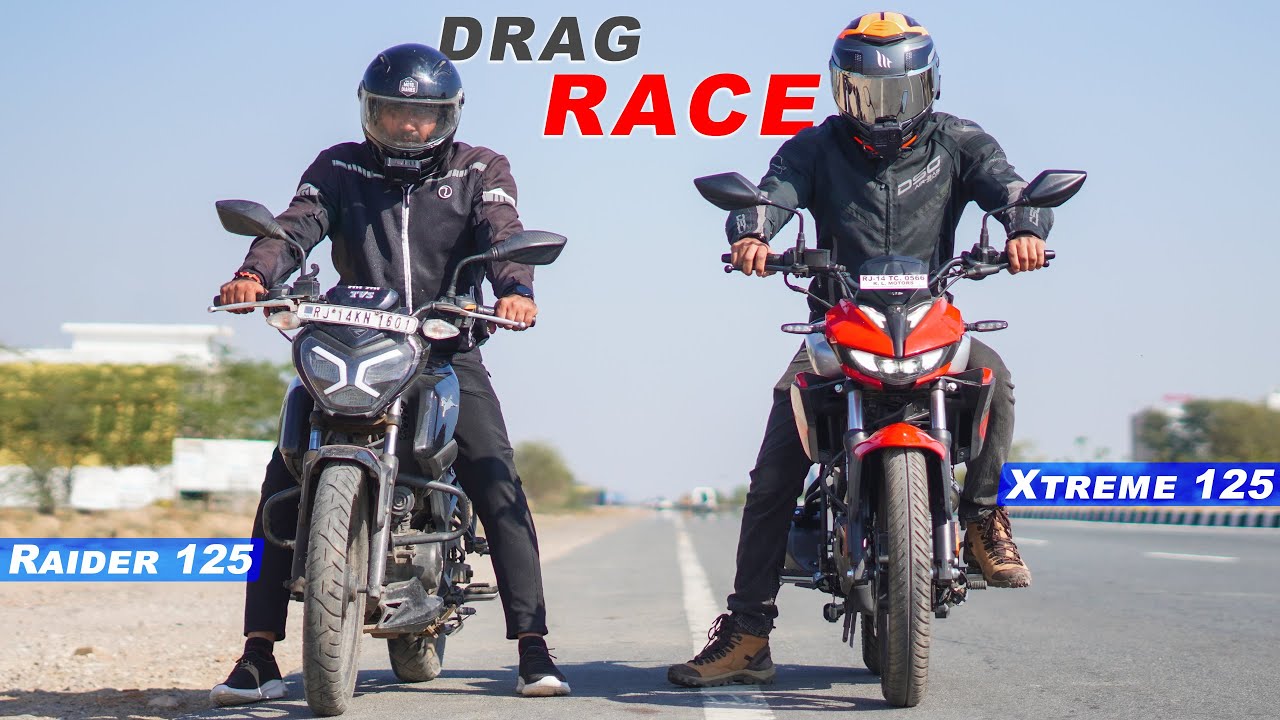 Hero Xtreme 125 vs TVS Raider 125 : Drag Race | Top End Race | Who is 125 cc King ?