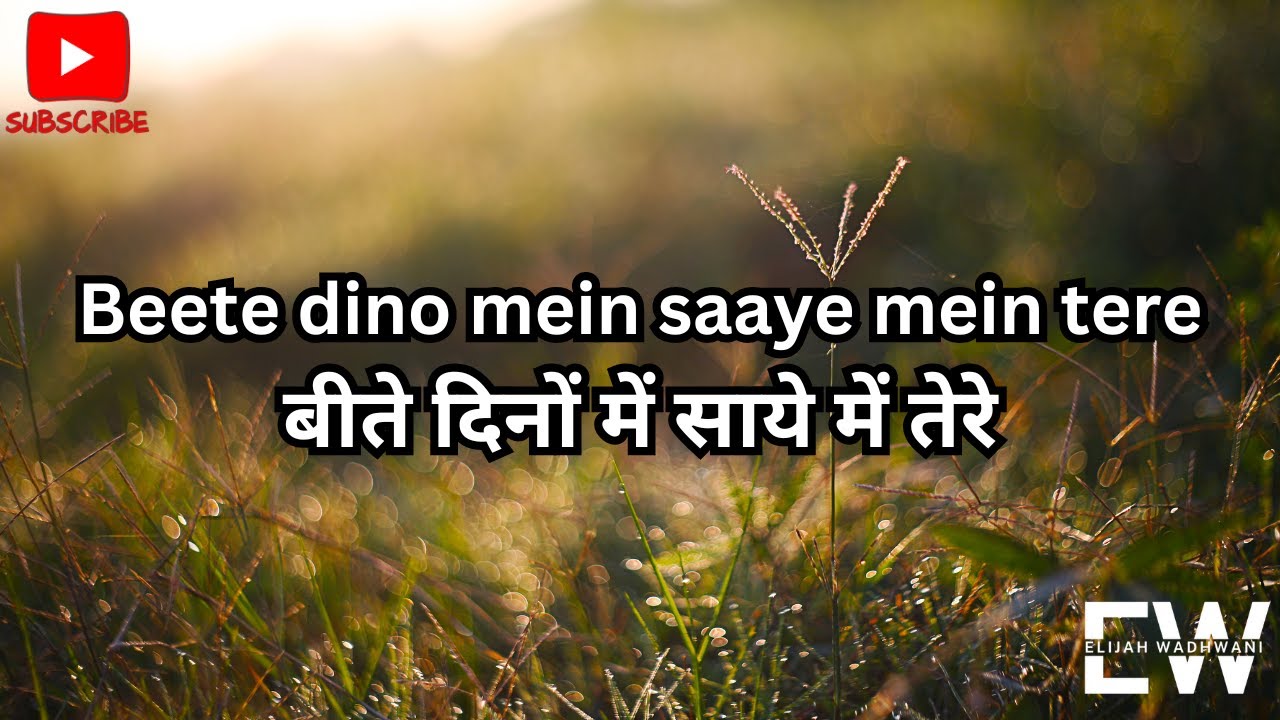 बीते दिनों में साये में तेरे | Beete dino mein saaye mein tere | Gathakalamantha Nee Needalona-HINDI