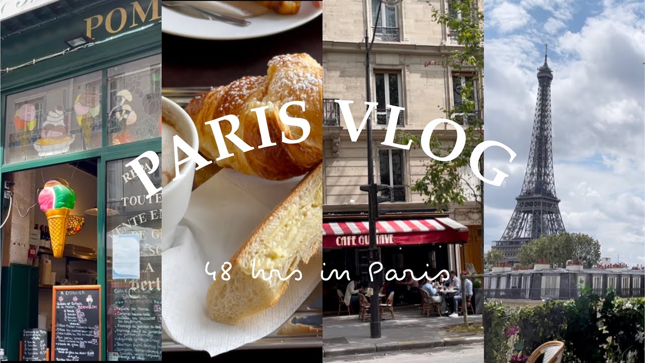 PARIS VLOG 1 • 🗼Eiffel Tower, Notre Dame, Louvre, macaroons, hotpot, barbecue, french breakfast•