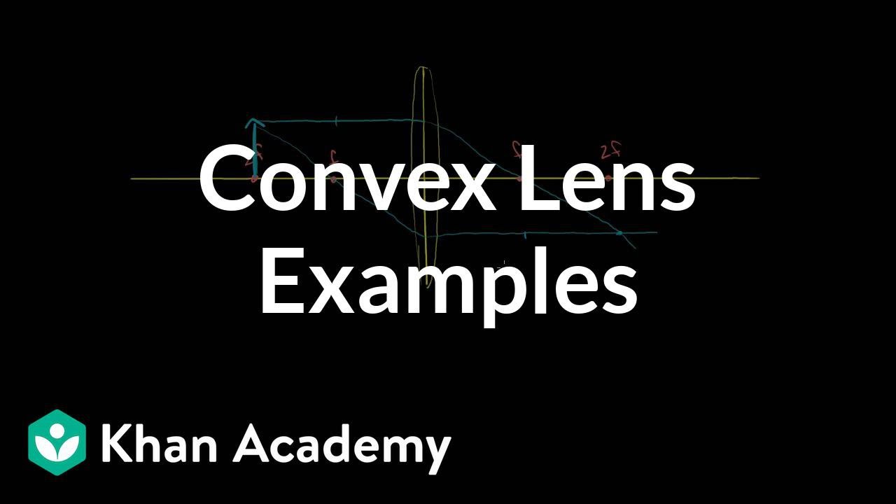 Convex lens examples | Geometric optics | Physics | Khan Academy