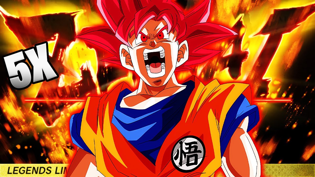 THE POWER OF A GOD! 5x ZENKAI BUFFED LF GOD GOKU IS BROKEN! - Dragon Ball Legends