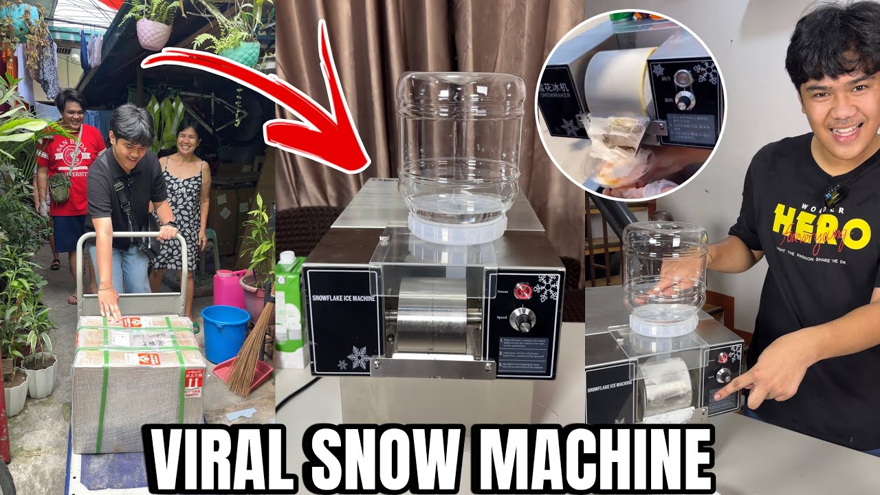 VIRAL SNOW MACHINE IN TIKTOK(GRABE ANG GASTOS KO!!)