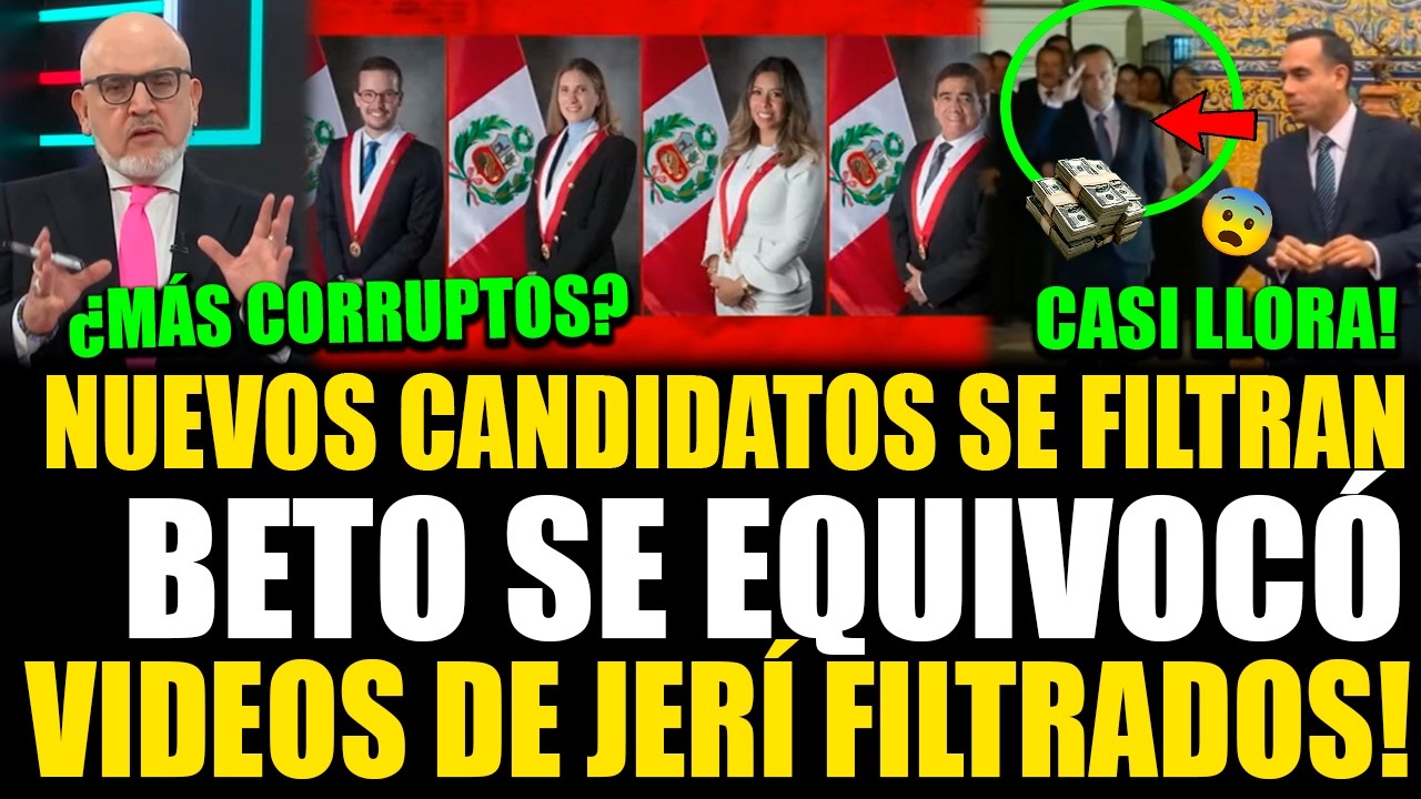 URGENTE! Nuevos candidatos para la presidencia se filtran tras la salida de Jose Jerí