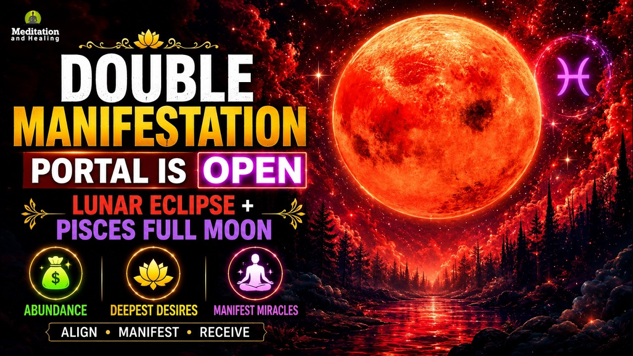 Double Manifestation Portal Is OPEN 🌕 Lunar Eclipse + Pisces Full Moon | Abundance & Deepest Desires