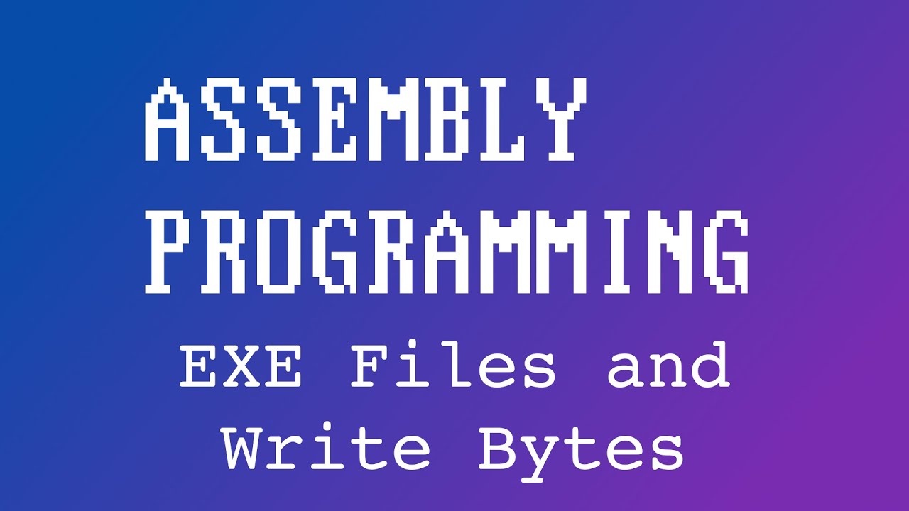 04 Assembly: EXE files and Write Bytes
